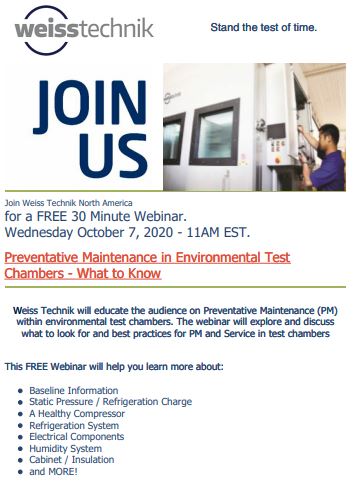 LinkedIN Image PM Service Tech with Text Oct 2020 - Weiss Technik