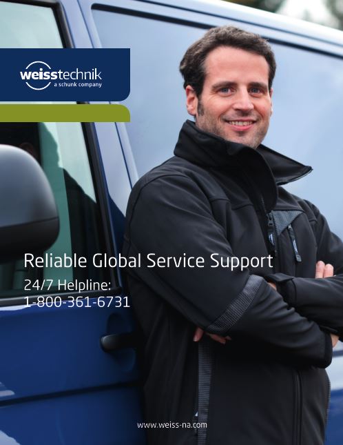 Weiss Technik 24/7 Service Support & Service Support Brochure Weiss Technik 24/7 Service Support & Service Support Brochure